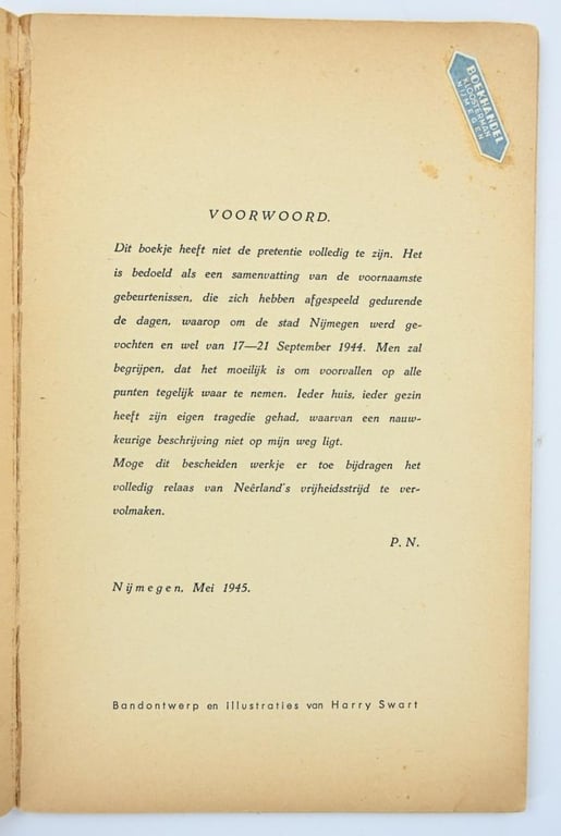 Dutch Book WW2 'Nijmegen in de branding'