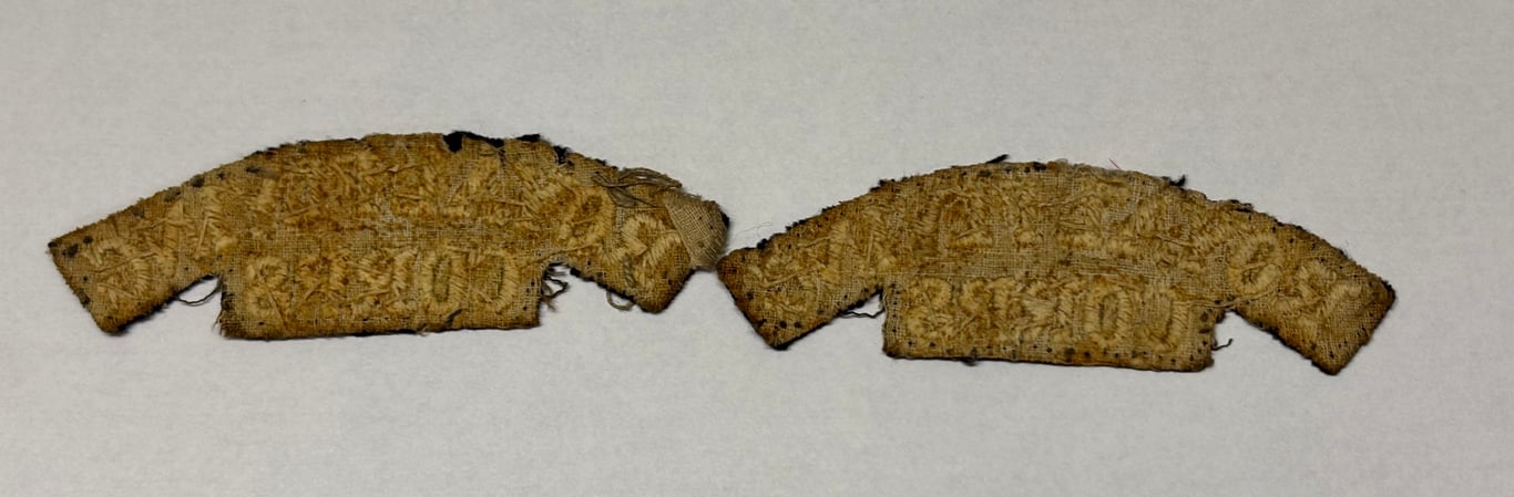 Original Matched Pair of RFC Cloth Shoulder Titles