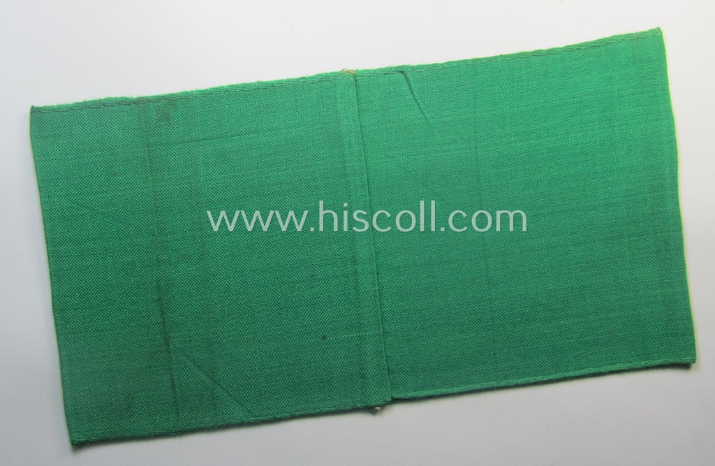 DRB- (ie. 'Deutsche Reichsbahn'-) related armband entitled: 'Reichsbahn' being of the 'entirely-woven'-type onto (typical) linnen-based cloth in a technique similar to the 'BeVo'-weave pattern