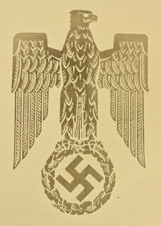 German Third Reich Promotion Document 'Oberamtsrichter'