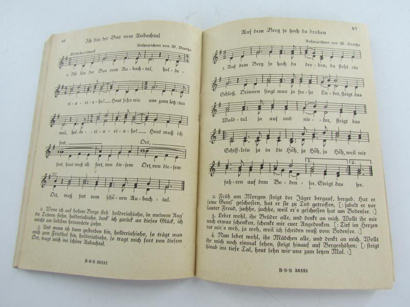 German Marching songbook.