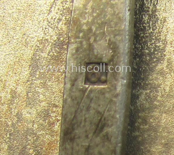 Fully untouched, 'Eisernes Kreuz 1. Kl.' (or: Iron Cross 1st class) being a typical, maker- (ie. '6.'-) marked example by the maker (ie. 'Hersteller'): 'Fritz Zimmermann' and that comes as issued and worn