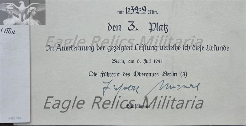 BDM Documents signed by the Berlin BDM Leader Lydia Schurer Stolle