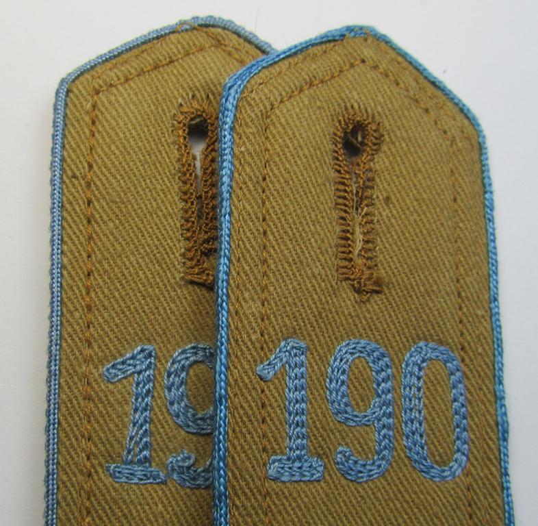 Attractive - and fully matching! - pair of early-pattern, so-called: 'Flieger-HJ' (ie. 'Hitlerjugend') shoulderstraps as was intended for usage by a: 'Hitlerjunge' who was attached to the: 'Bann 190' (Bann 190 = Bann Stade / Niederelbe)
