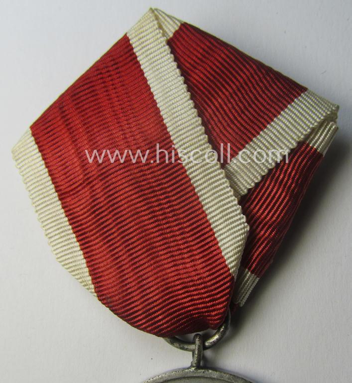 Unusually period-folded, single-pieced and non-detachable, medal-bar (ie. 'Orden- o. Einzelspange') showing a: 'Deutsche Volkspflege'- (ie. civil-service-) medal