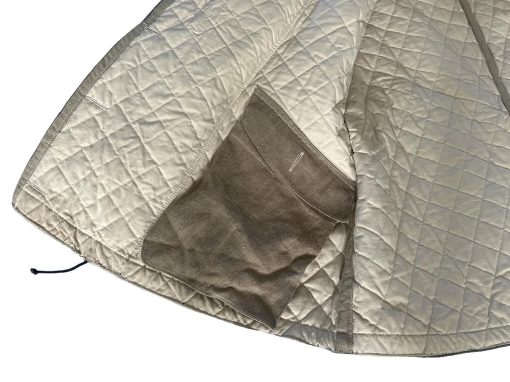 Luftwaffe Fallschirmjäger Squere Guilted Winter Parka in Stone Mint Condition