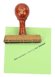 German WH Document Stamp