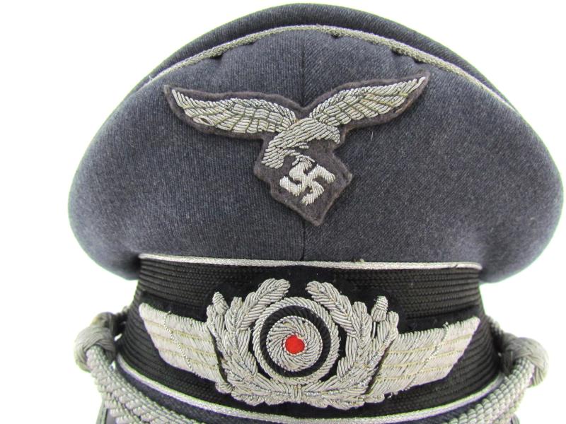 Luftwaffe officer visor cap ‘Schirmmütze’ by Erstklassig
