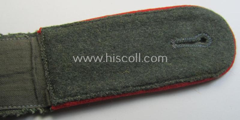 Single, early- (ie. mid-war-)period WH (Heeres) so-called: 'M41 o. 43'-pattern, EM-type shoulderstrap as was intended for - and with certainty worn by! - a: 'Soldat eines (Sturm)Artillerie Abts. o. Rgts.'