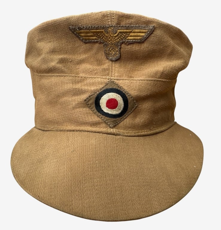 Kriegsmarine Tropical Field Cap (Tropenfeldmütze) – 'BAW' Marked