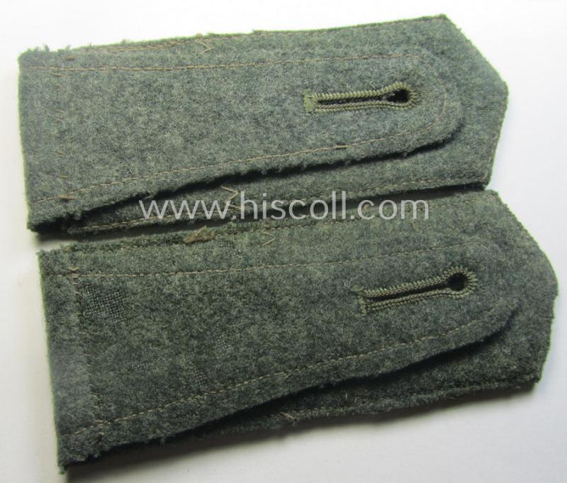 Pair of early-period- (ie. 'Reichswehr'-era- and/or 'pointed-styled'), WH (Heeres) 'cyphered' EM-type shoulderstraps: 'Soldat des Pionier-Rgts. 6'