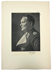 German Proof Example Portrait Print/Litho of Reichsmarshall Hermann...
