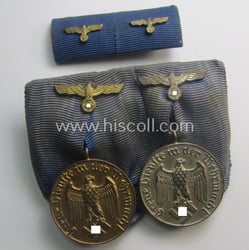 2-pieced medal-bar (ie. 'Spange') showing two: WH (Heeres...