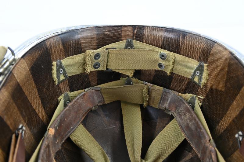 US WW2 Chromed Swivel Bale Helmet 'Schlueter'