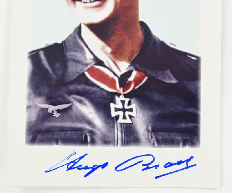 Signature of Luftwaffe KC Recipient 'Hugo Broch'