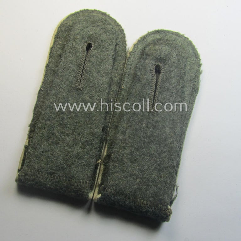 Moderately used- and fully matching, pair of WH (Heeres) 'M41 o. M43'-pattern, EM-type shoulderstraps: 'Soldat eines Infanterie-Rgts.'