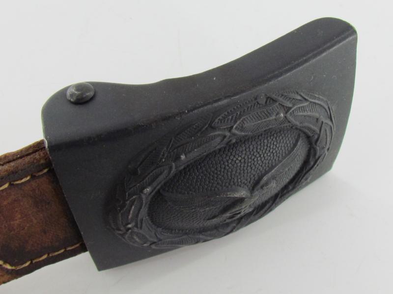 Tabbed steel Luftwaffe belt buckle E. Schneider 1941 Lüdenscheid