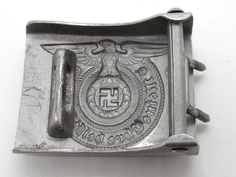 Waffen-SS Aluminum Belt Buckle - RZM 36/40 SS
