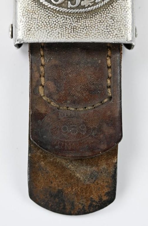 German WH Beltbuckle with Tab 'St. Merkl' 1939