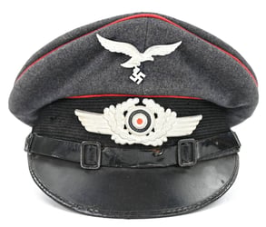 German LW Flak Visor Cap Flak Regiment 11