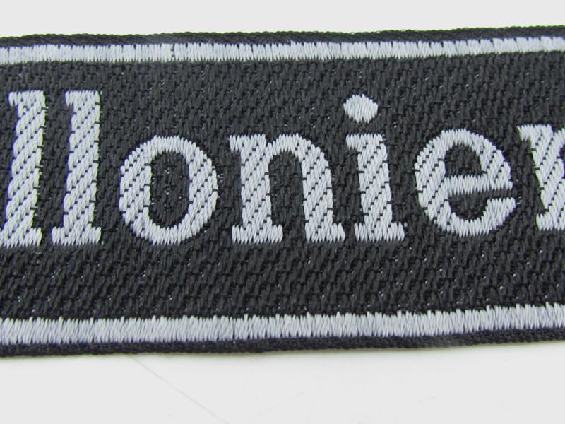 Waffen SS "Wallonien" BeVo Cufftitle