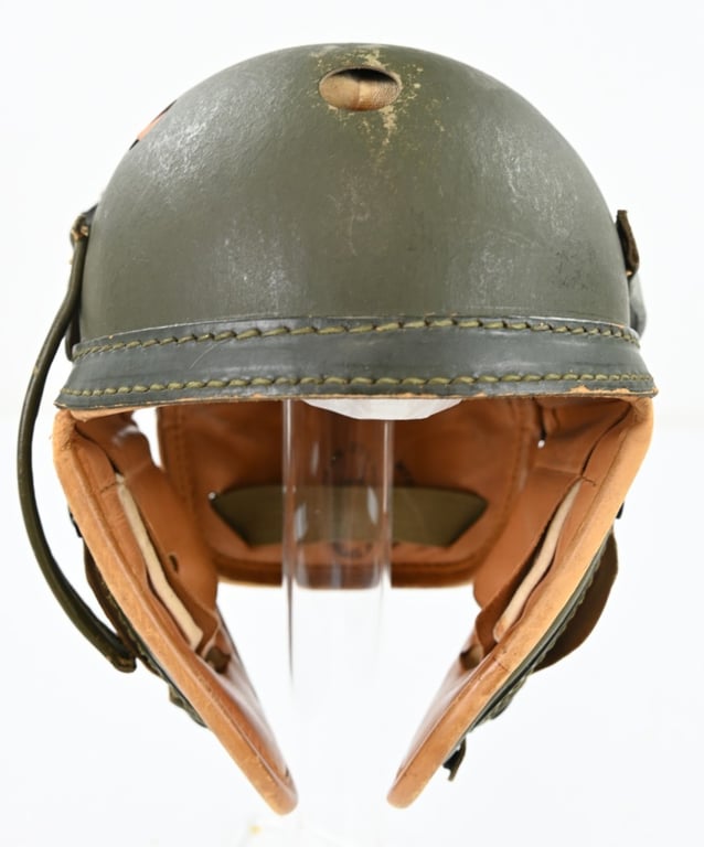 US WW2 Tanker Helmet by Wilson Athletic Goods with Polaroid Goggles