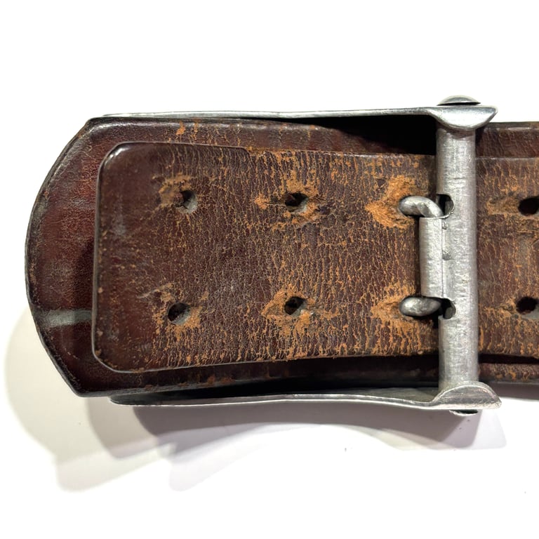 LW Early Brown Belt & Aluminum Buckle