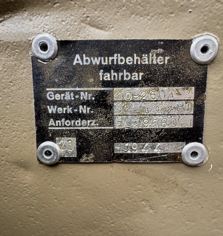 Fallschirmjäger Drop container (Abwurfbehälter) for weapons and ammunition (Mehrzwecke)