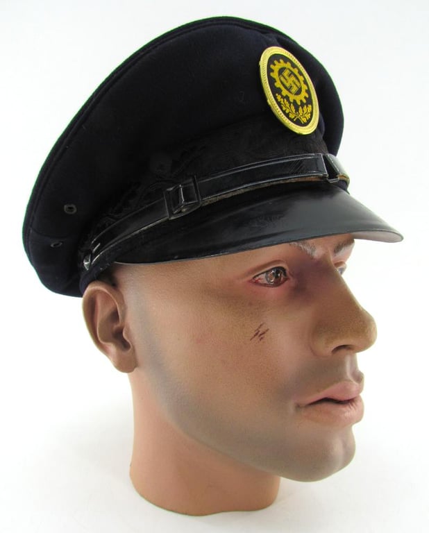 German DAF ‘Deutsche Arbeitsfront’ visor cap with RZM Label