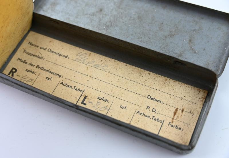 German WH Dienst Brille in Case