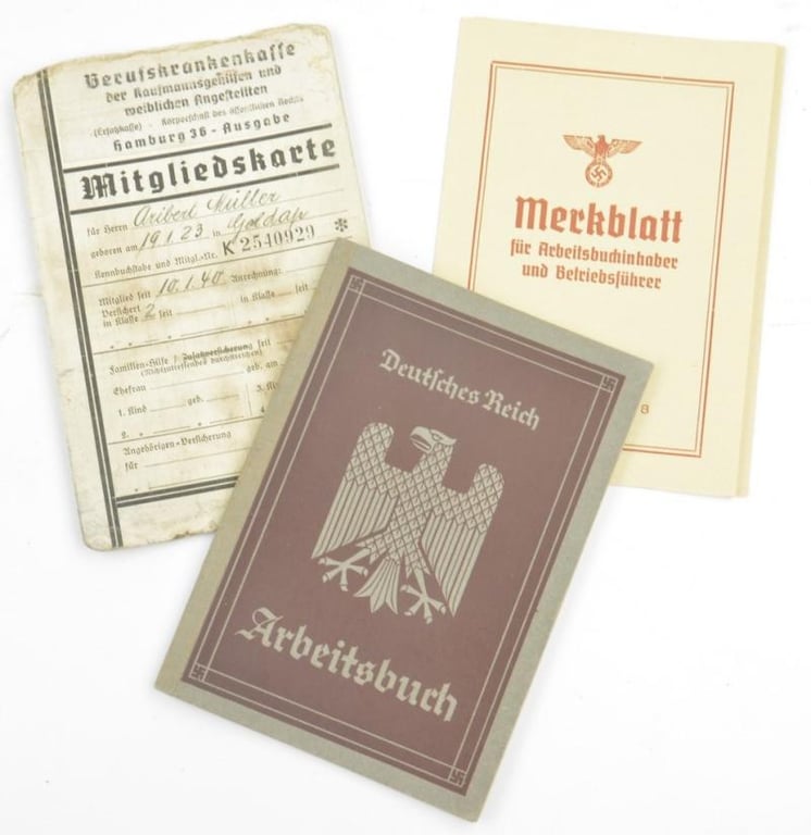 German Third Reich Workers Pass