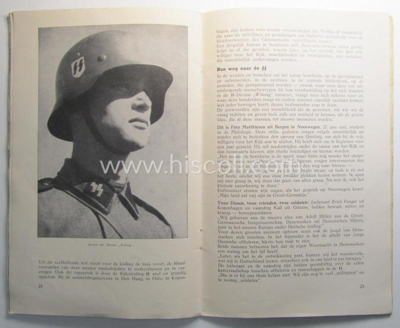 Waffen-SS booklet: 'De weg tot Germaansche Lotsverbondenheid - Opleidingskamp Sennheim'