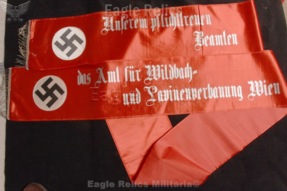 3 metre Long NSDAP Austrian Funeral Sash "Vienna"