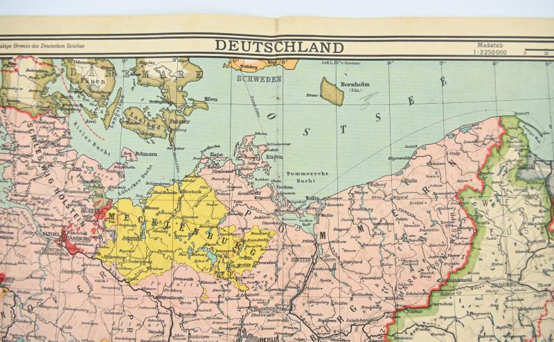 German Third Reich Era Mapcard 'Deutschland'