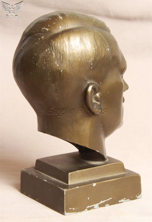 Signed Adolph Hitler ¼ Sized Bust