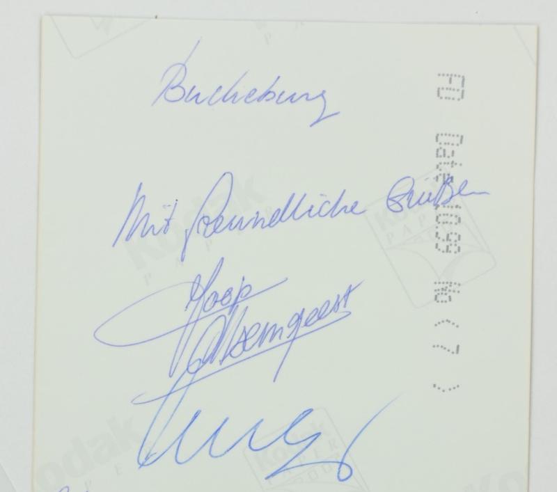 Signature of Wehrmacht Heer KC Recipient 'Wolfram Kertz'