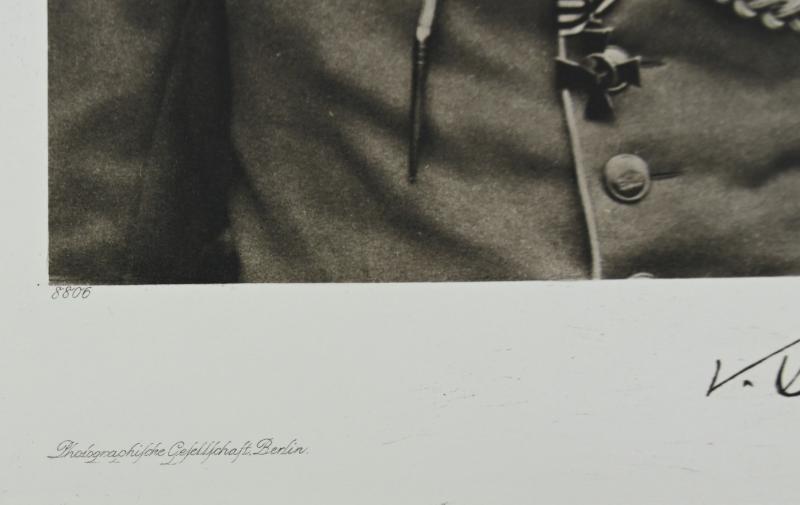 German Third Reich Litho Print of Paul von Lettow-Vorbeck
