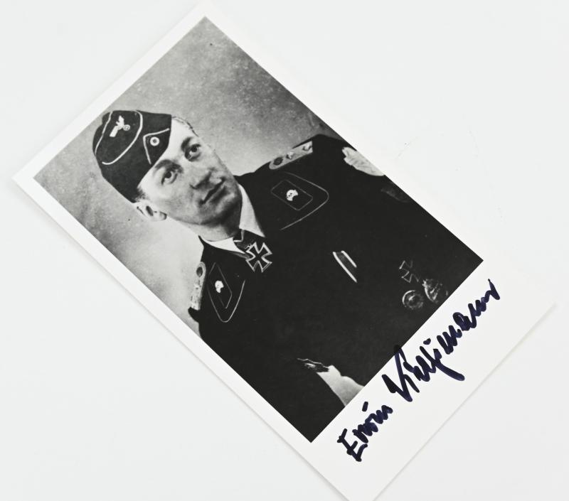Signature of Wehrmacht Panzer KC Recipient 'Erwin Kreßmann'