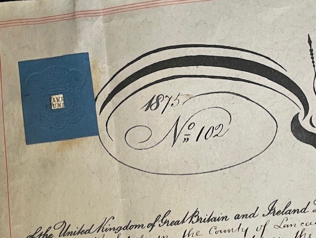 AUTHENTIC 1875 BOXED PATENT DOCUMENT SET WITH QUEEN VICTORIA GREAT WAX SEAL OF THE RELM. ADDITIONAL PHOTOS