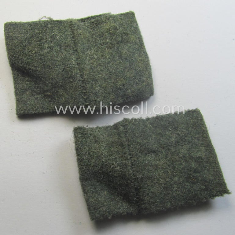 Pair of WH (Heeres) 'Artillerie'-related, so-called: regimental shoulderstrap-'slip-ons' (ie. 'Schulterstück-Überschuben') as was intended for usage by a: 'Soldat des Artillerie-Rgts. 239'