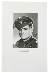 Postcard with Signature of Waffen-SS KC Recipient 'Alois...