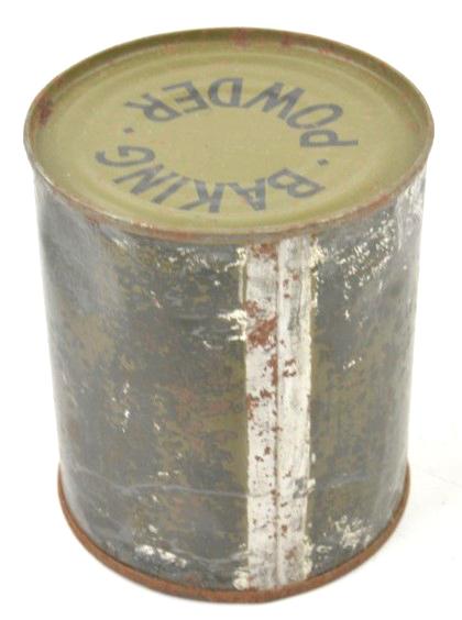 US WW2 Backing Powder Tin Can