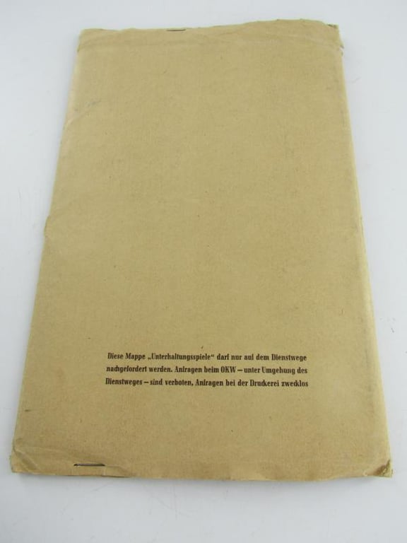 Wehrmacht 'Unterhaltungsspiele für Soldaten