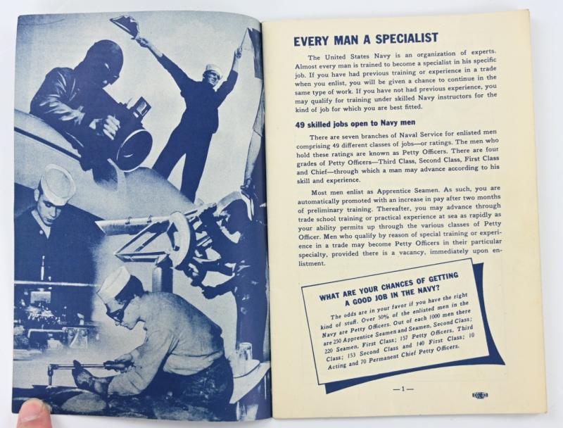US Navy WW2 Recruitment Booklet