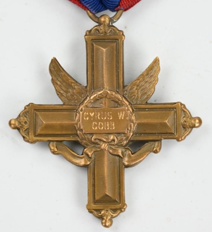 US WW2 Named Distinguished Service Cross 'Cyrus W. Cobb' 601st Tank Destroyer Battalion