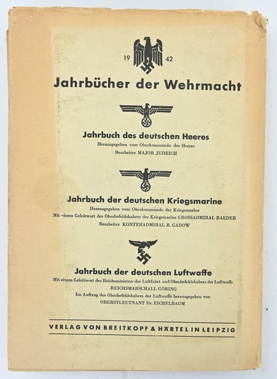 German Book 'Jahrbüch der Luftwaffe' 1942