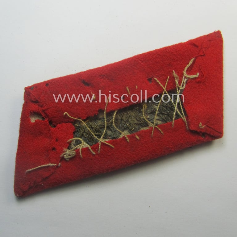 Truly worn- and/or clearly tunic-removed - albeit regrettably single! - WH (Heeres) 'Kragenspiegel für Generale des Heeres'