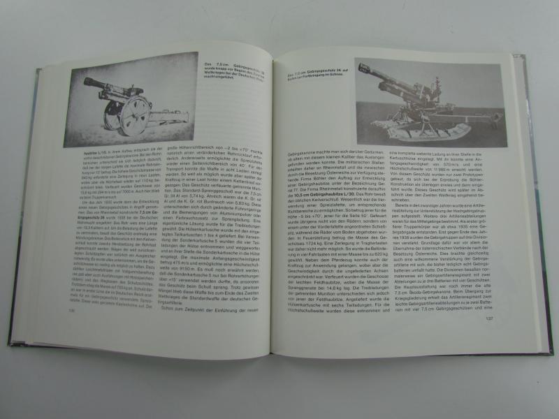 Book : Gebirgsartillerie : Geschichte, Waffen, Organisation.