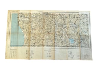 US WWII Road Map for the Italian Campaign...