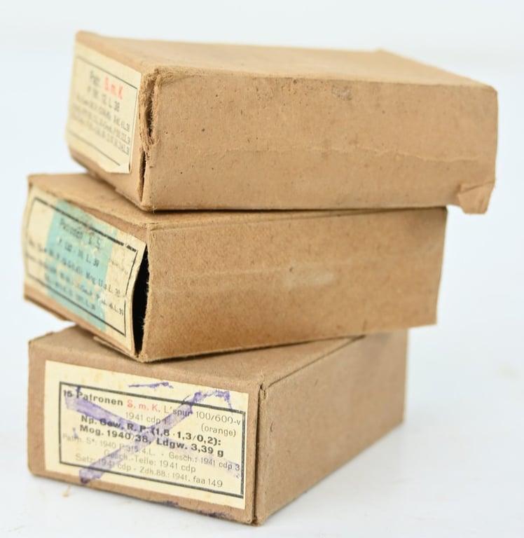 German WH Carton Ammo Boxes Set